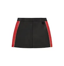 Avirex Women’s Leather MOTO Skirt Black/Red