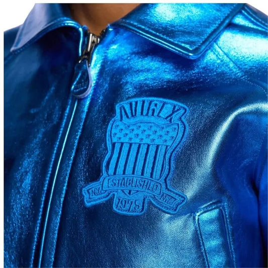 Avirex Women’s Cropped Icon Limited Jacket Electric Blue