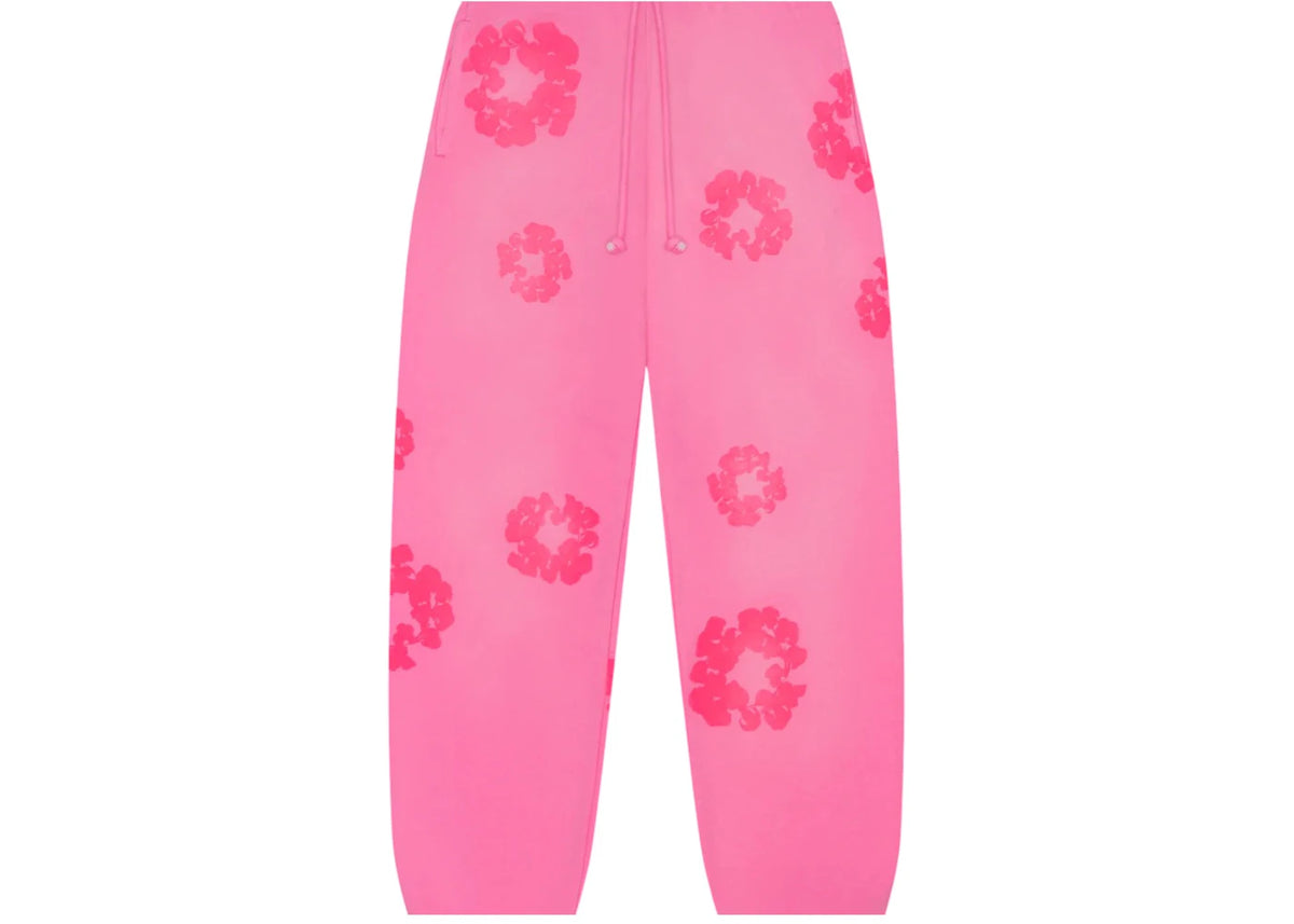 Denim Tears Mono Cotton Wreath Sweatpants Pink
