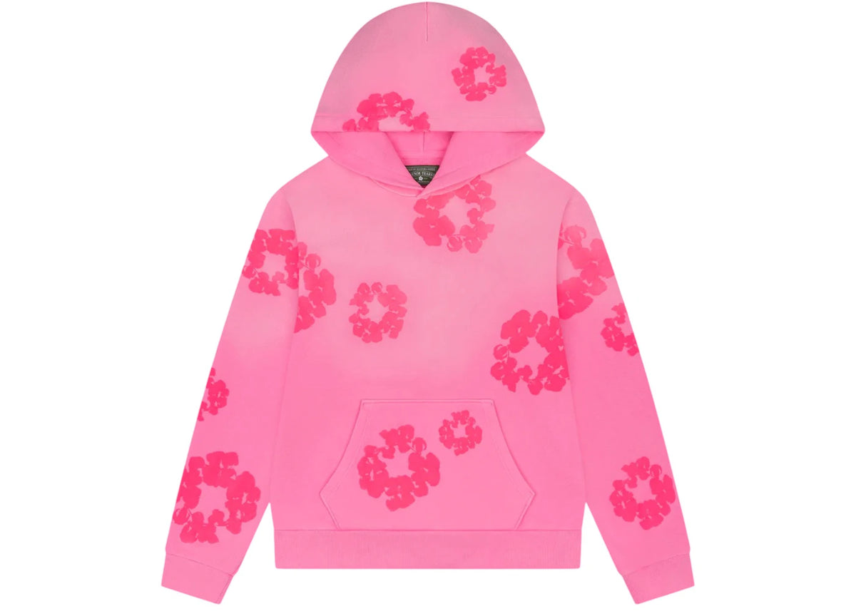 Denim Tears Mono Cotton Wreath Hoodie Pink