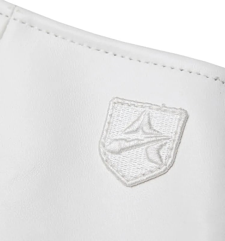 Avirex Women’s Leather MOTO Skirt Snow White/ Blanche Neige