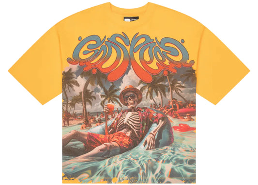 Godspeed Pool Party T-shirt Yellow Wash