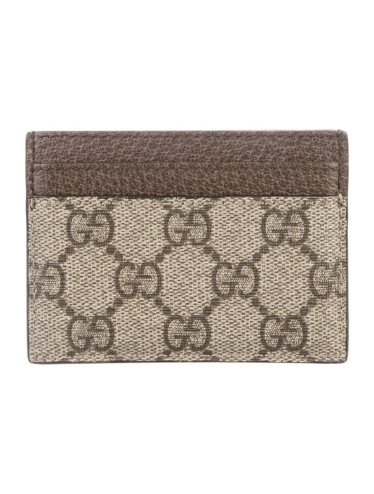 Gucci Ophidia leather-trimmed card case