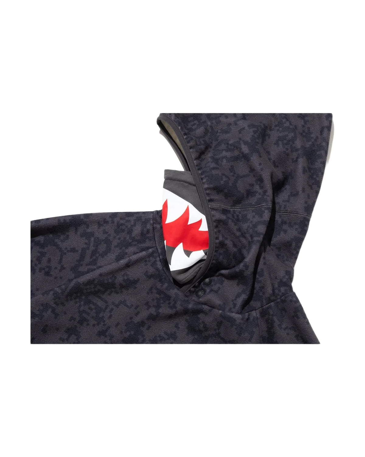 BAPE BY KAZUKI KURAISHI PIXELATE CAMO SHARK RELAXED FIT HOODIE MENS