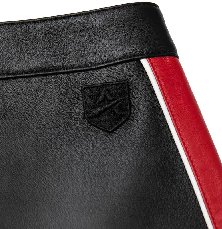 Avirex Women’s Leather MOTO Skirt Black/Red