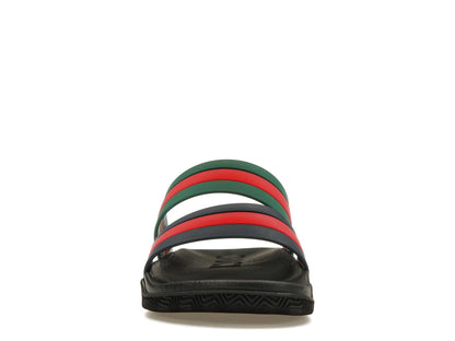 Gucci Agrado Grg Rubber Slide Black Blue Green Red
