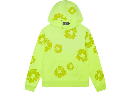 Denim Tears Mono Cotton Wreath Hoodie Neon Green
