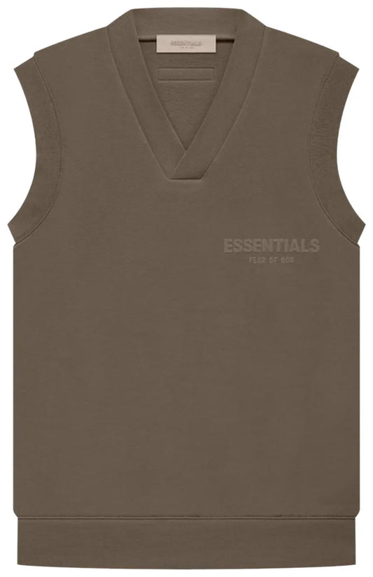 Essentials V-Neck Vest "wood"