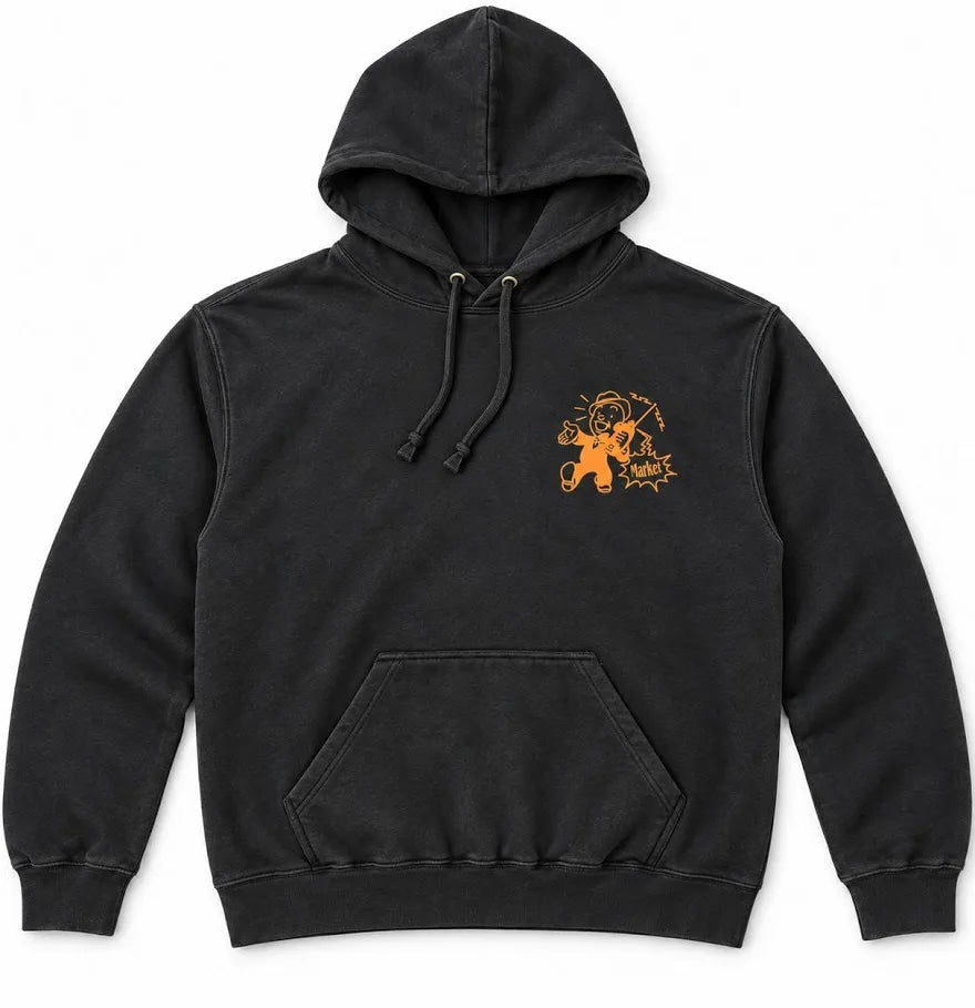 Call My Lawyer Cherub Hoodie - Black - Gold