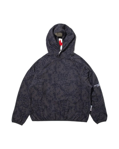 BAPE BY KAZUKI KURAISHI PIXELATE CAMO SHARK RELAXED FIT HOODIE MENS