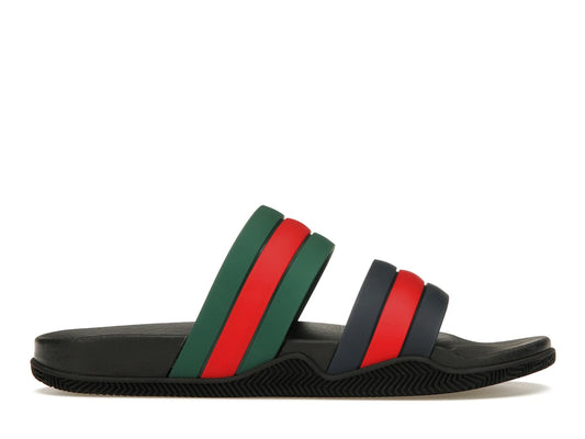 Gucci Agrado Grg Rubber Slide Black Blue Green Red