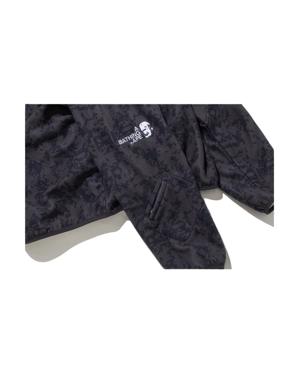 BAPE BY KAZUKI KURAISHI PIXELATE CAMO SHARK RELAXED FIT HOODIE MENS